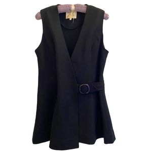 60’s Vintage Jonathan Logan of New York MICALADY Tokyo Black Tunic Vest
